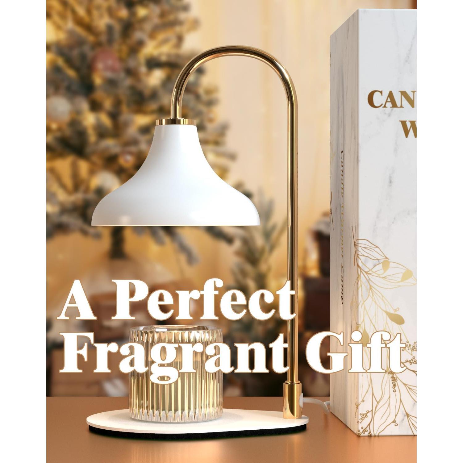 Lámpara Calentadora de Velas ERSHIXUN Blanca con Temporizador