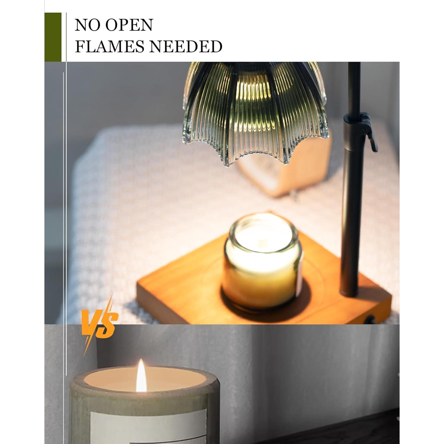 Lámpara Calentadora de Velas GleeNflux con Temporizador y Regulador