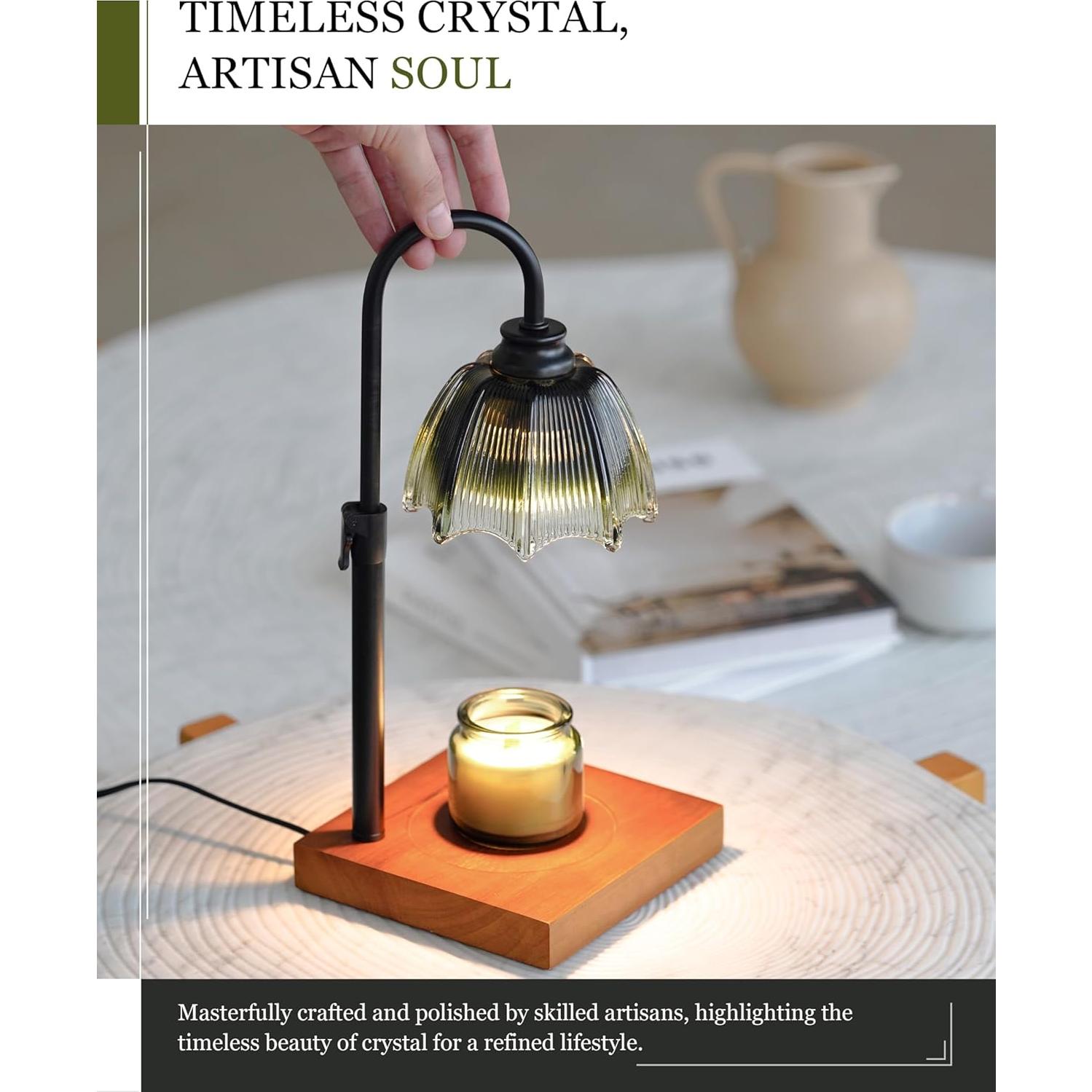 Lámpara Calentadora de Velas GleeNflux con Temporizador y Regulador