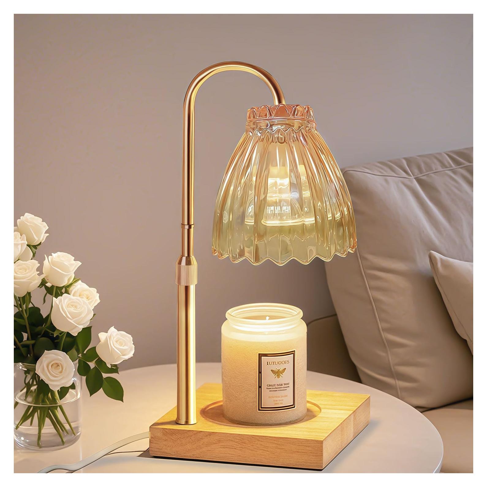 Lámpara Calentadora de Velas Conqto LED Dorada 50W Ajustable