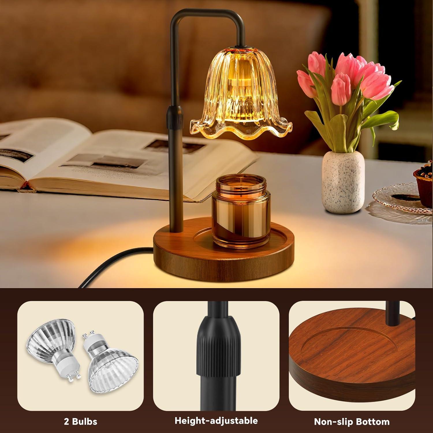 Lámpara Calentadora de Velas WarmEmbrace 50W con Temporizador