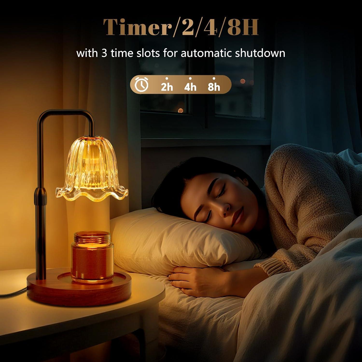 Lámpara Calentadora de Velas WarmEmbrace 50W con Temporizador