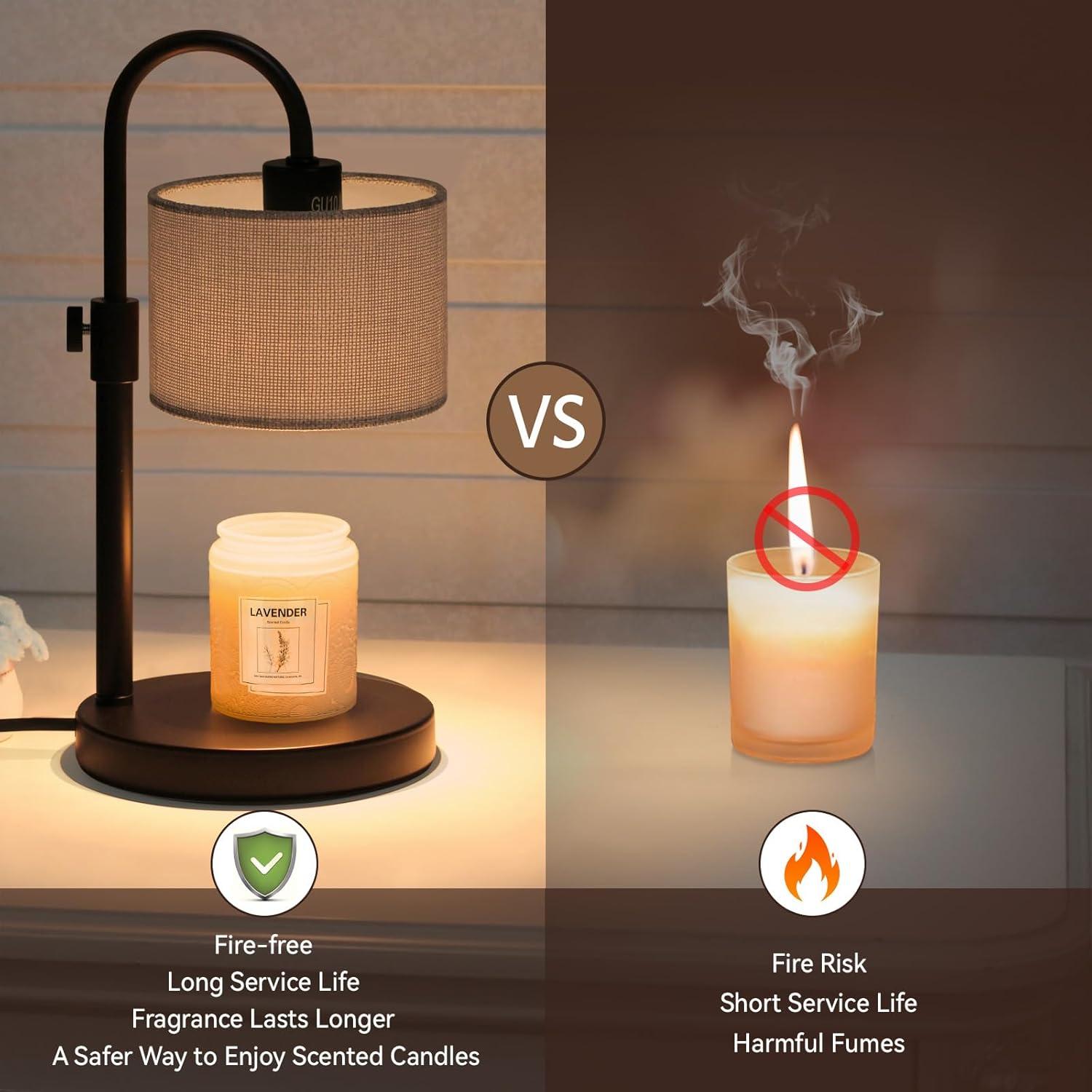 Lámpara Calentadora de Velas FINCMY LED-10 Regulable con Temporizador