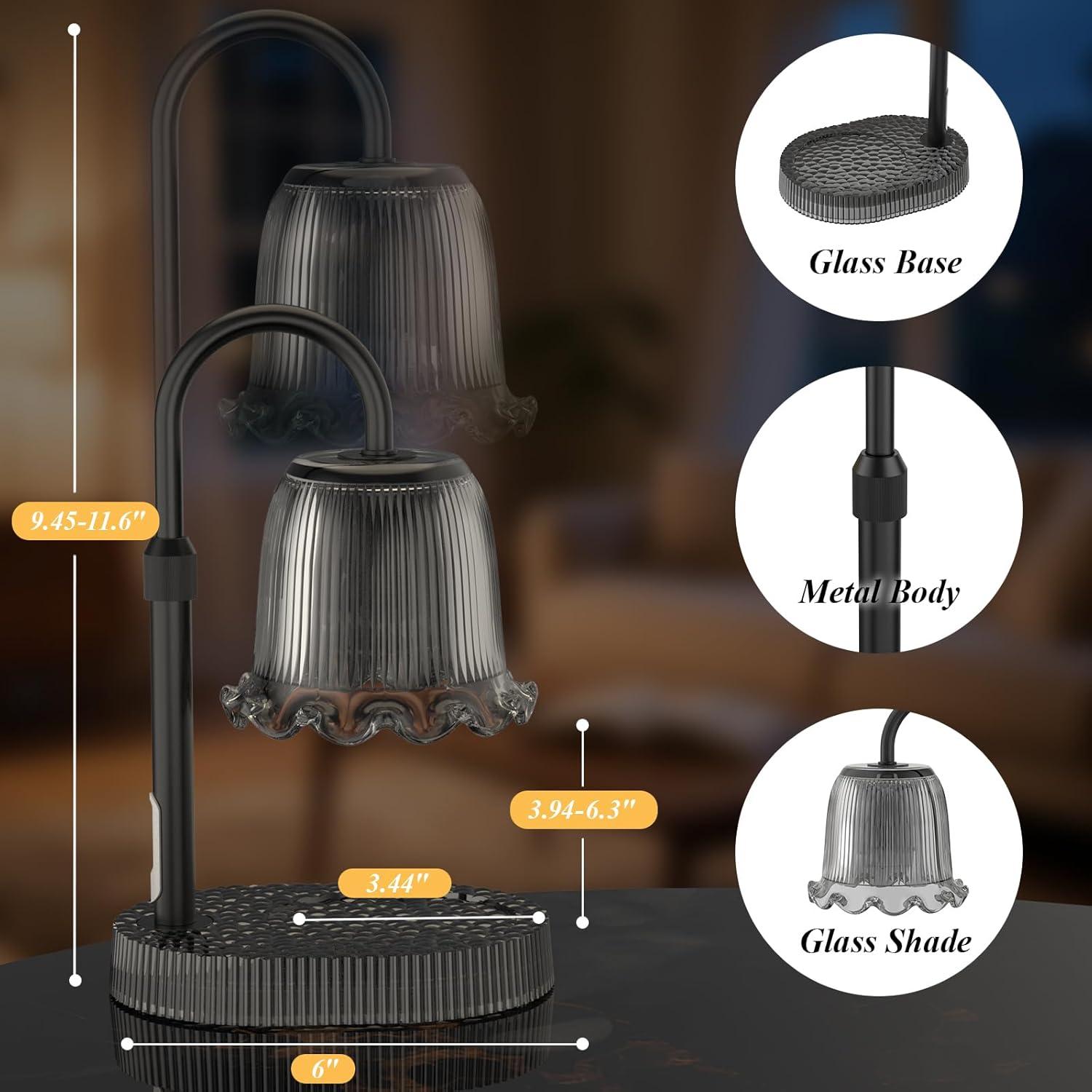 Lámpara Calentadora de Velas WYghyronic Ajustable 32cm Negro