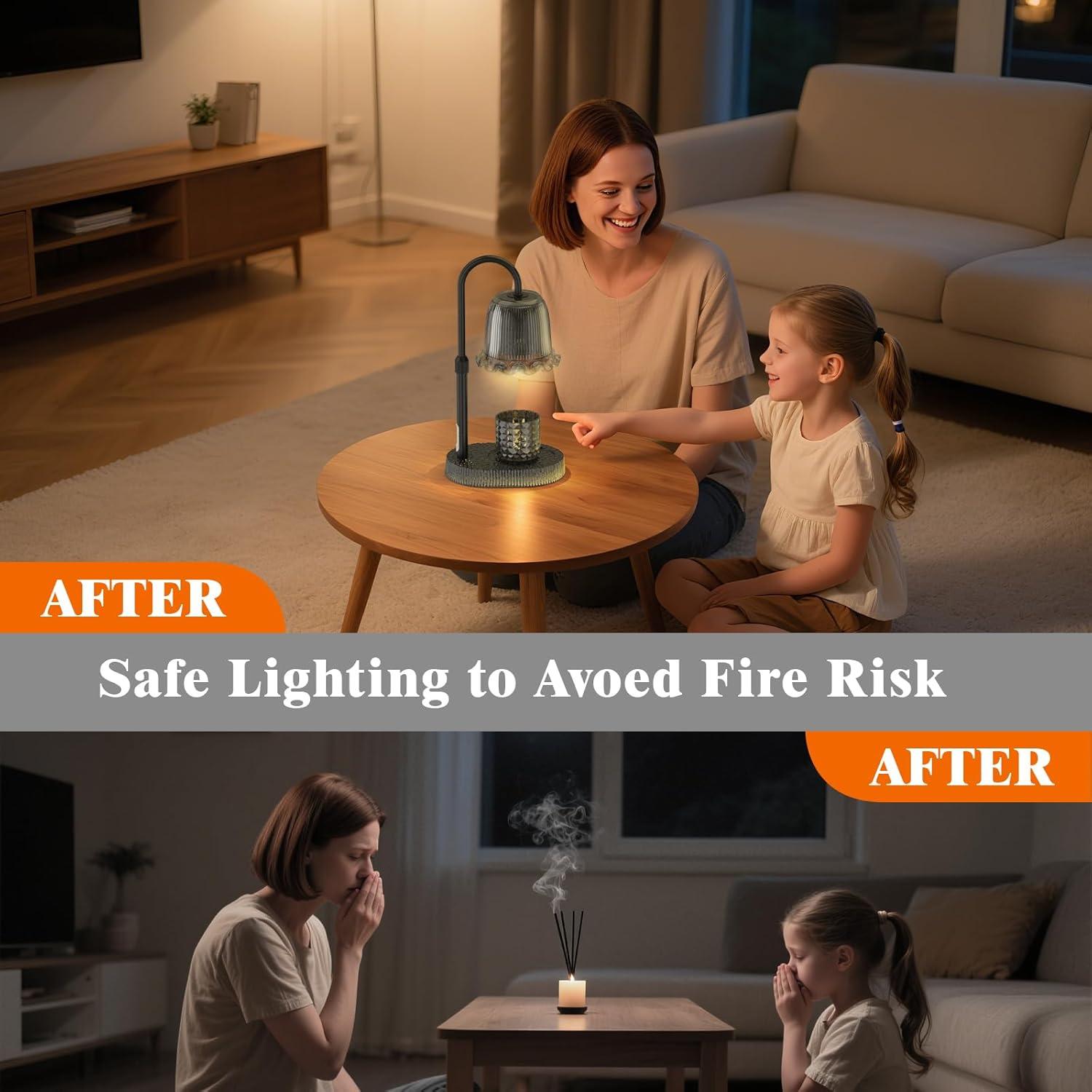 Lámpara Calentadora de Velas WYghyronic Ajustable 32cm Negro