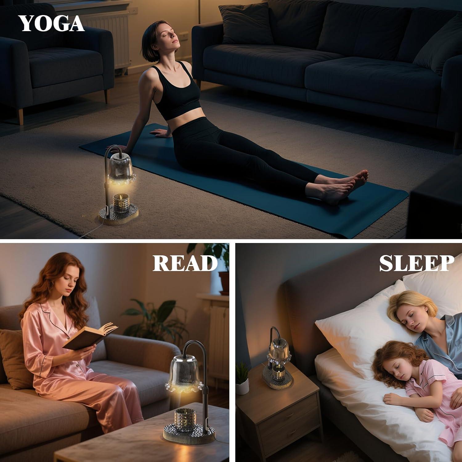 Lámpara Calentadora de Velas WYghyronic Ajustable 32cm Negro