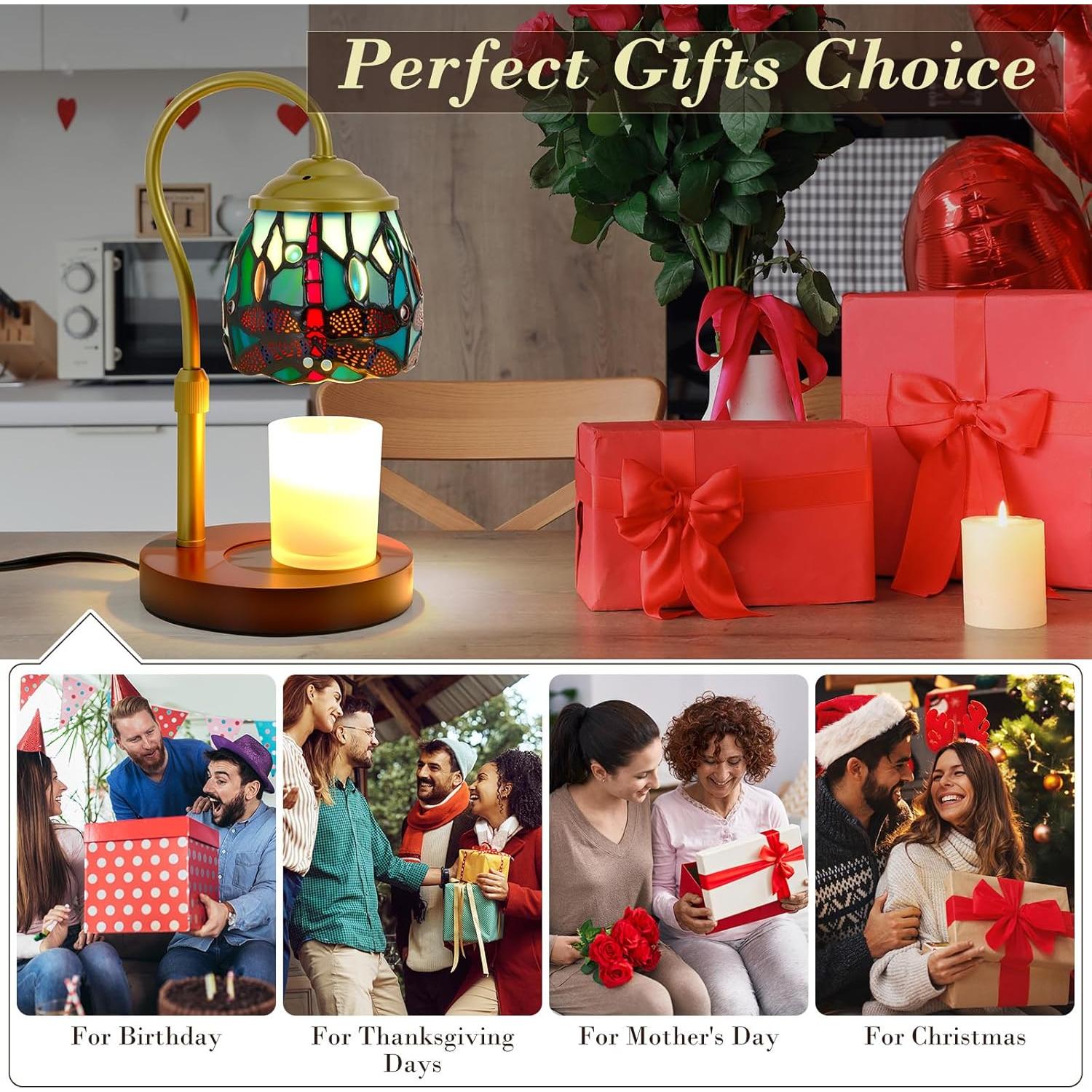 Lámpara Calentadora de Velas XIFEINIU Libélula con Temporizador