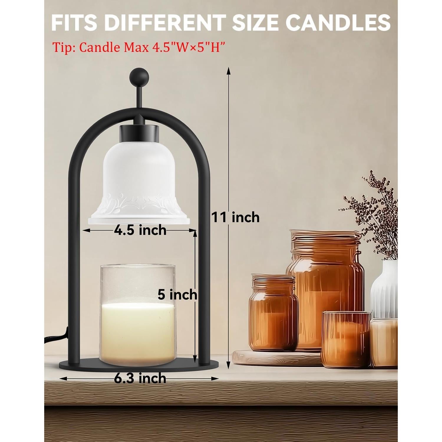 Lámpara Calentadora de Velas WENHHUUA con Temporizador 50W