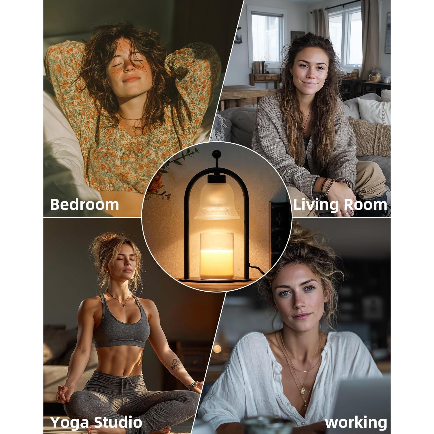 Lámpara Calentadora de Velas WENHHUUA con Temporizador 50W