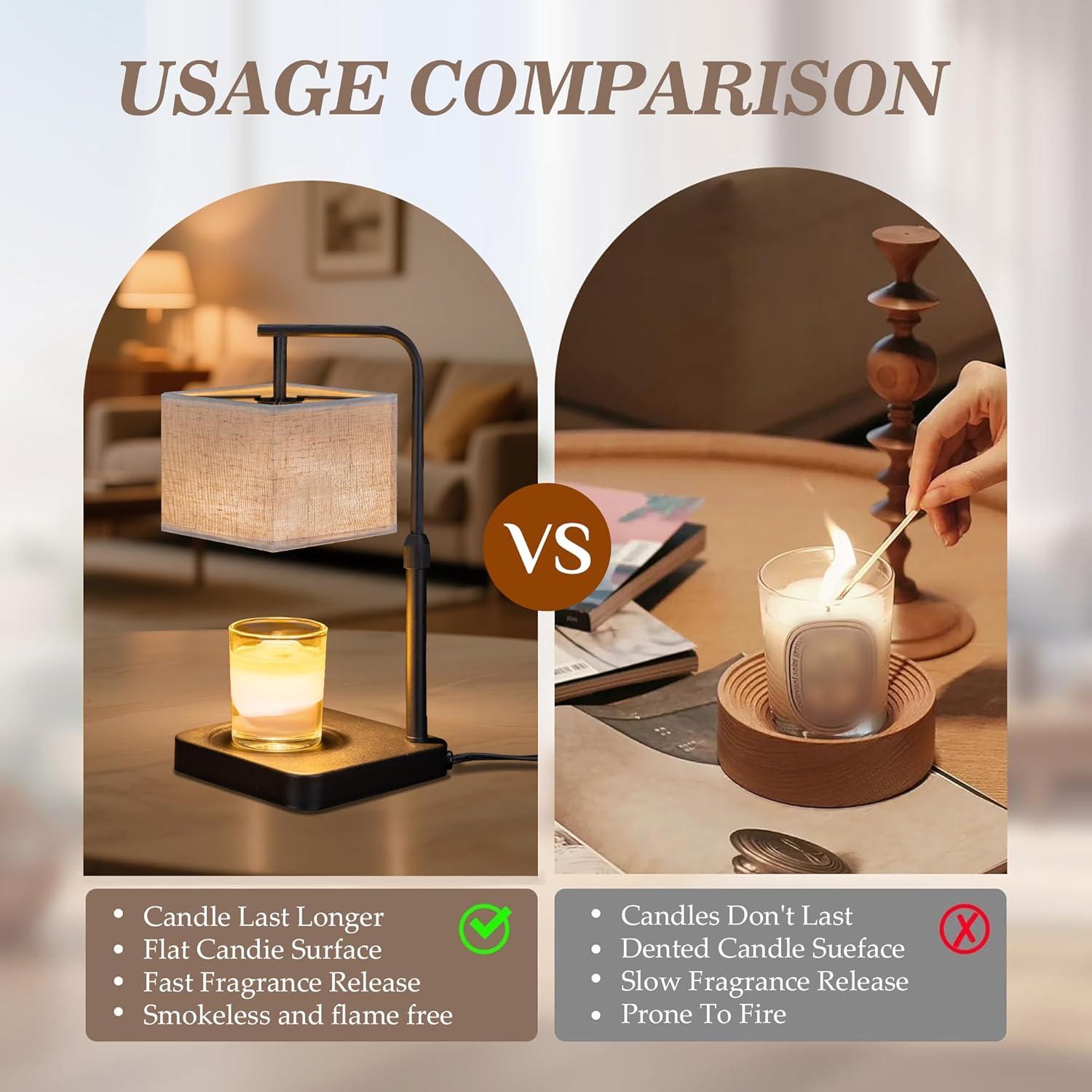 Lámpara Calentadora de Velas QUANXING con Temporizador 50W