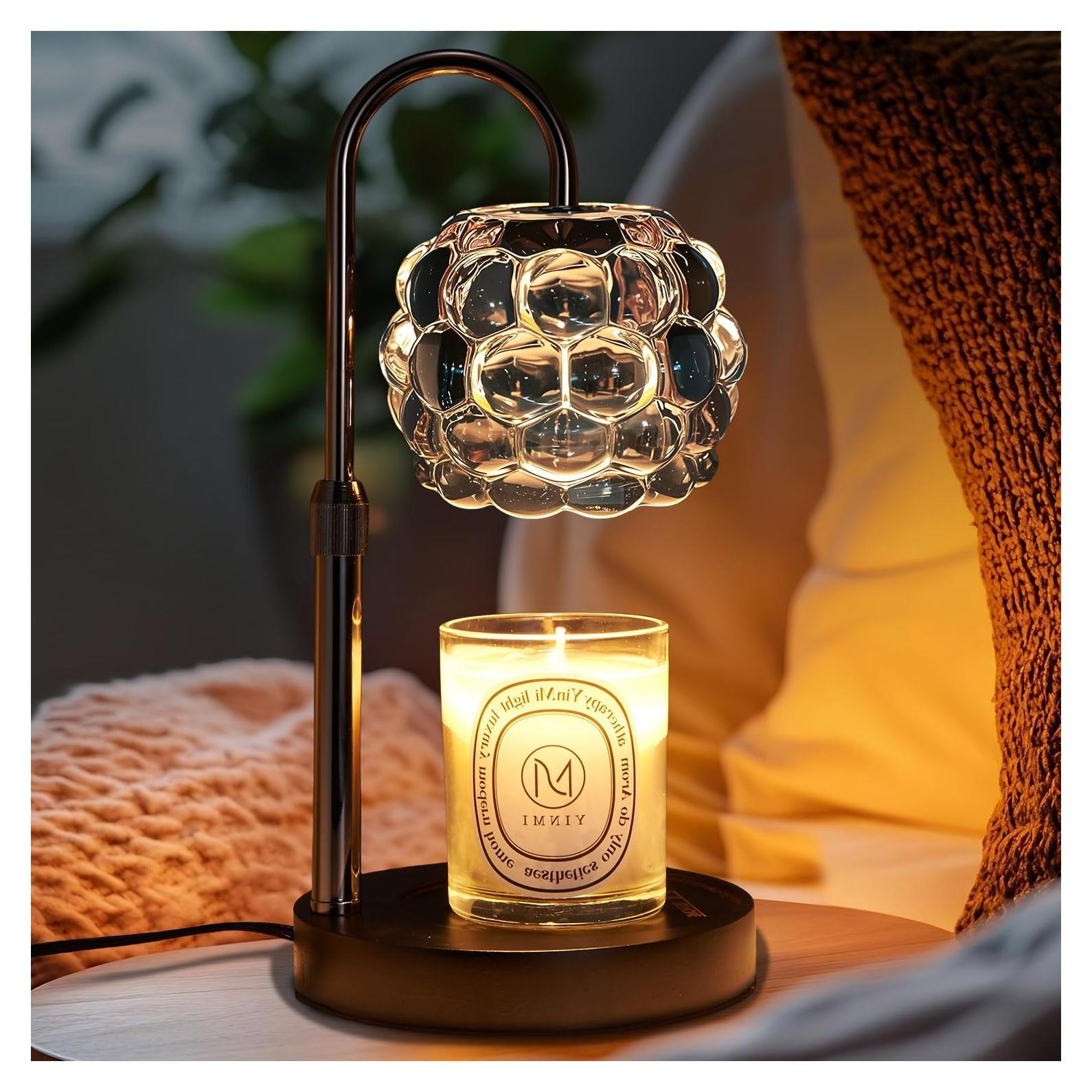 Lámpara Calentadora de Velas TSJ Home Negra 35.5x61cm