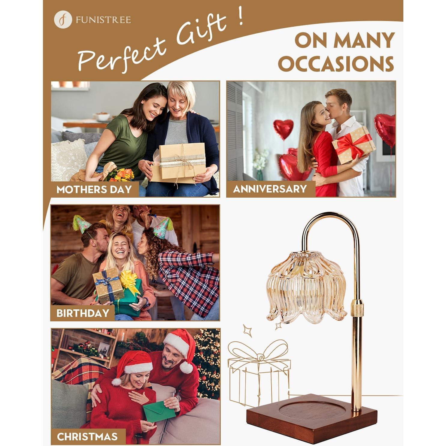 Lámpara Calentadora de Velas Funistree con Temporizador y Regulable