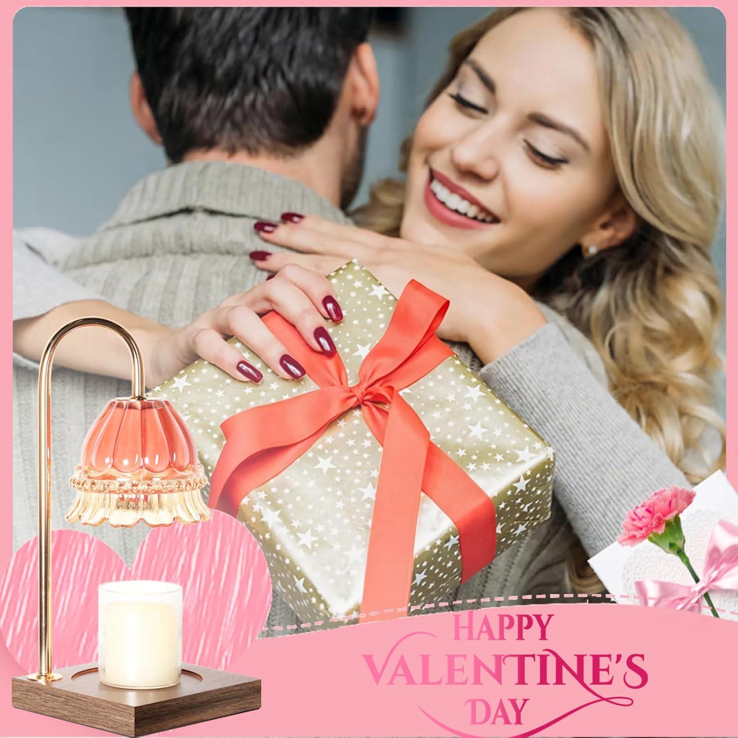 Lámpara Calentadora de Velas TigQiang Rosa con Temporizador