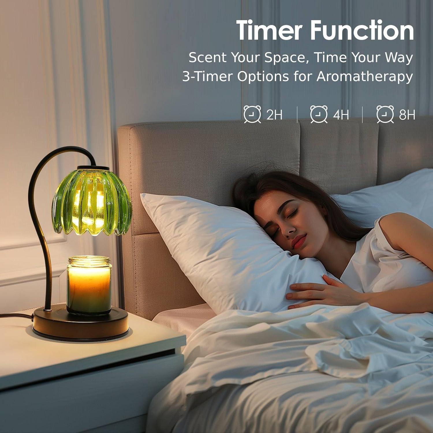 Lámpara Calentadora de Velas VAPOURSKY Verde con Temporizador