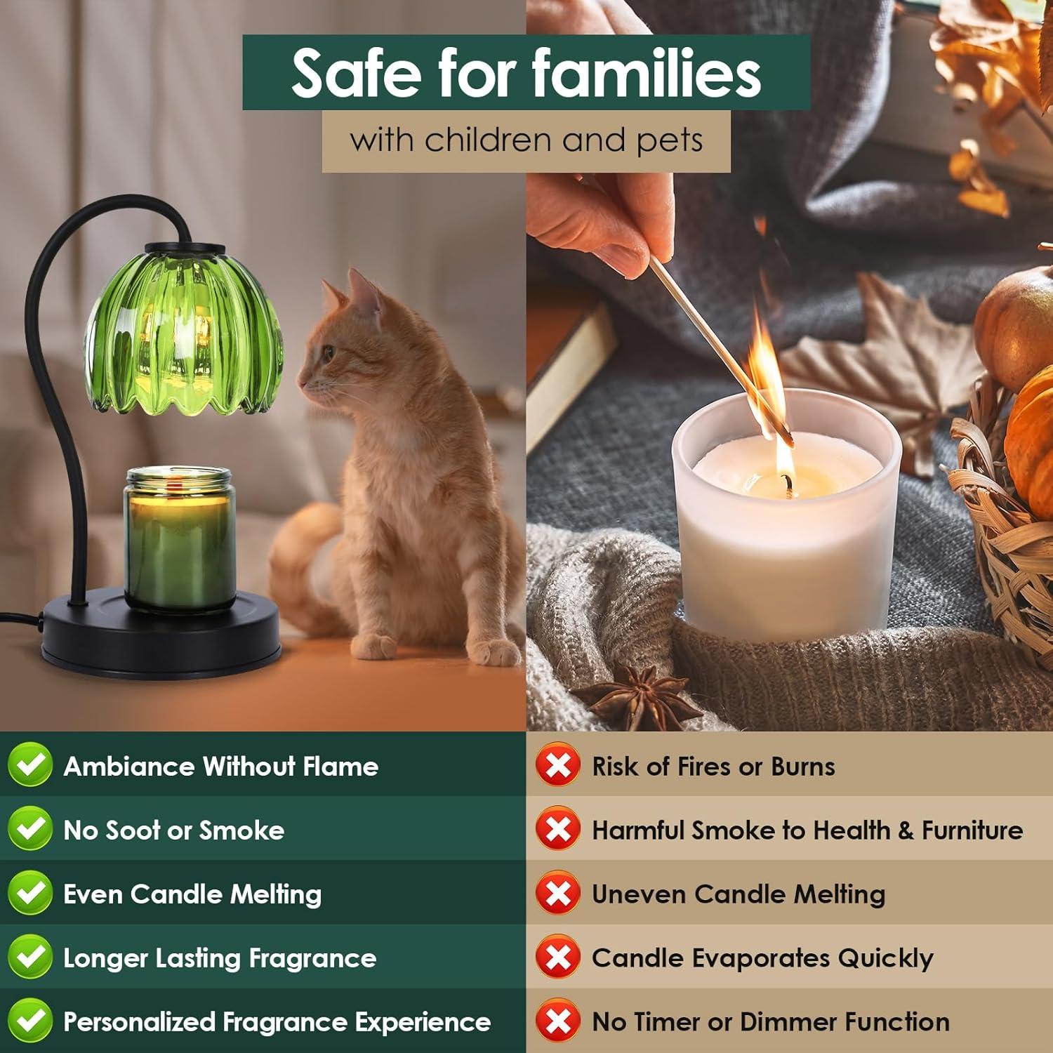 Lámpara Calentadora de Velas VAPOURSKY Verde con Temporizador