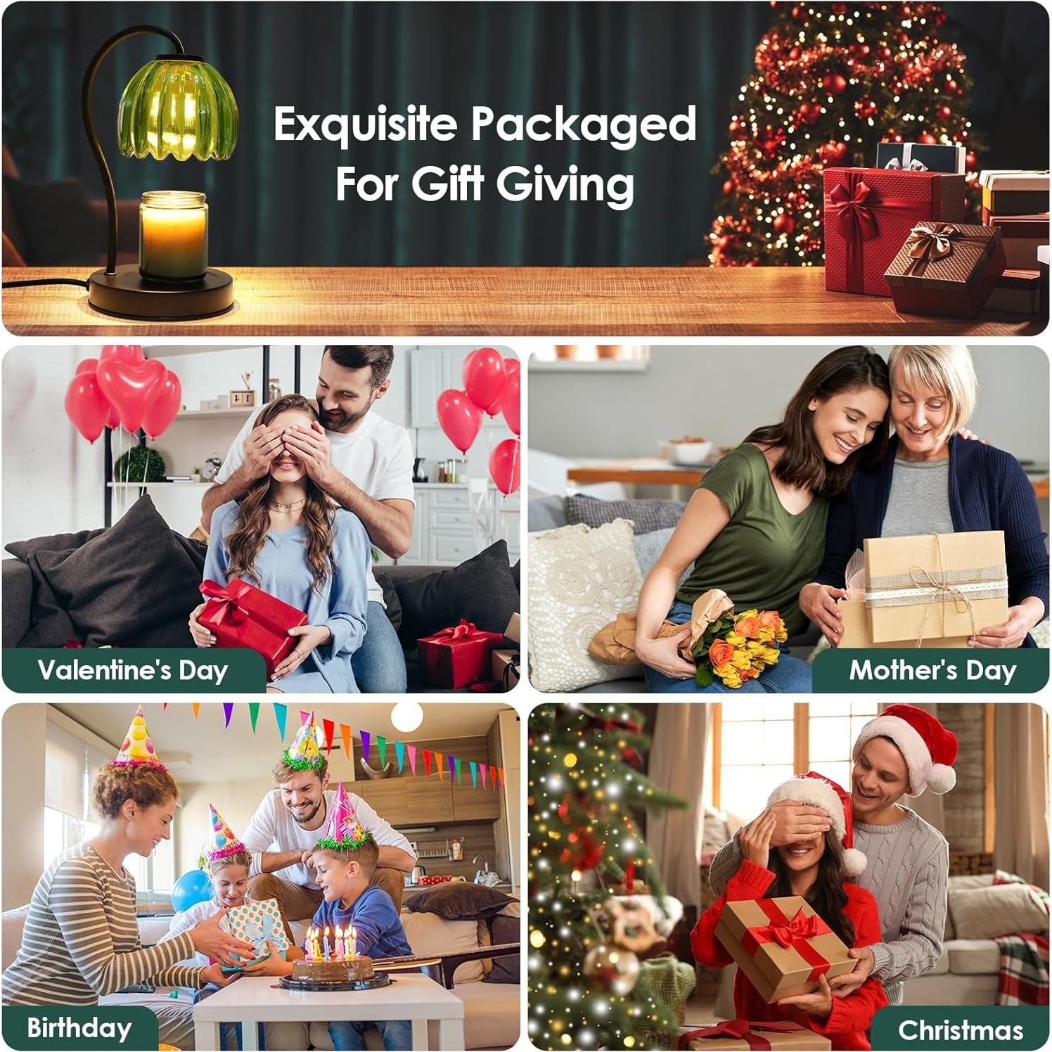 Lámpara Calentadora de Velas VAPOURSKY Verde con Temporizador