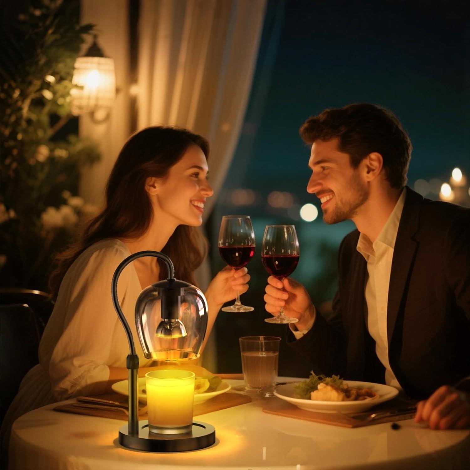 Lámpara Calentadora de Velas WYghyronic con Temporizador y Brillo Regulable