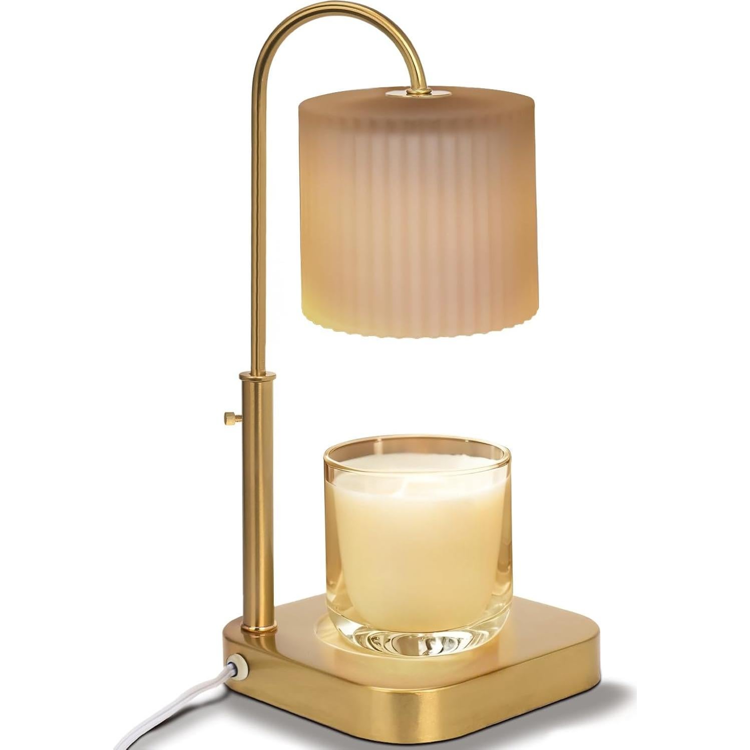 Lámpara Calentadora de Velas Fobyni Dorada con Temporizador