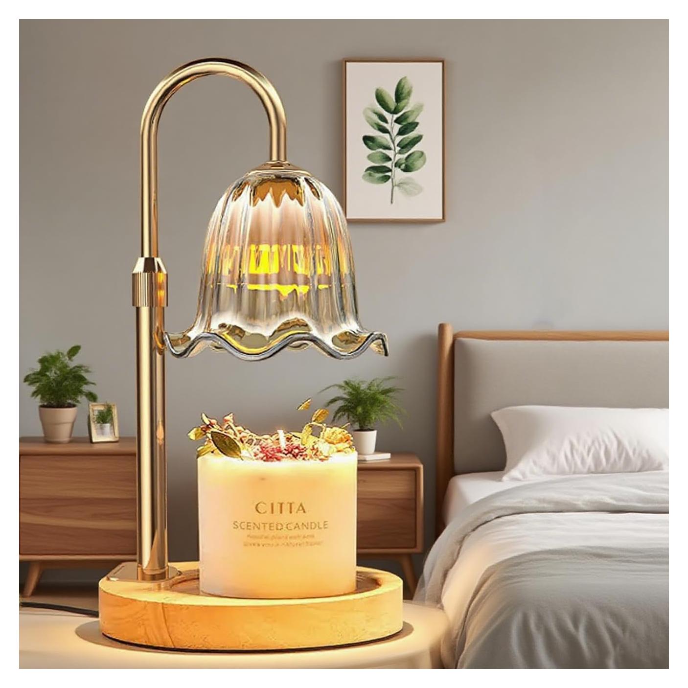 Calentador de Velas MoKasi Ámbar Ajustable con Temporizador