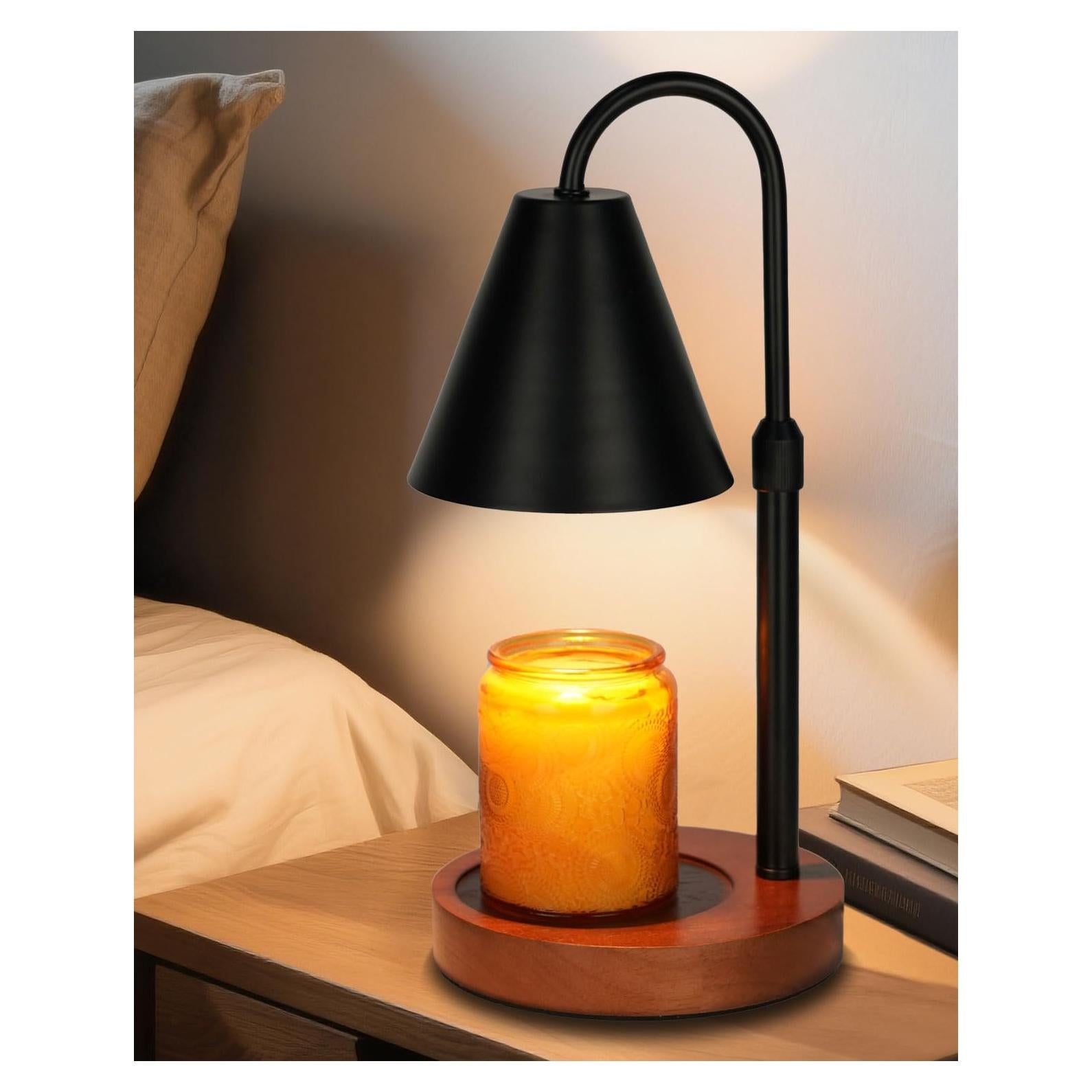 Lámpara Calentadora de Velas Funistree Negra con Temporizador