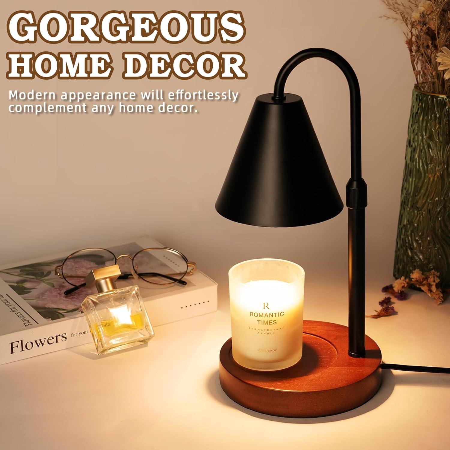 Lámpara Calentadora de Velas Funistree Negra con Temporizador