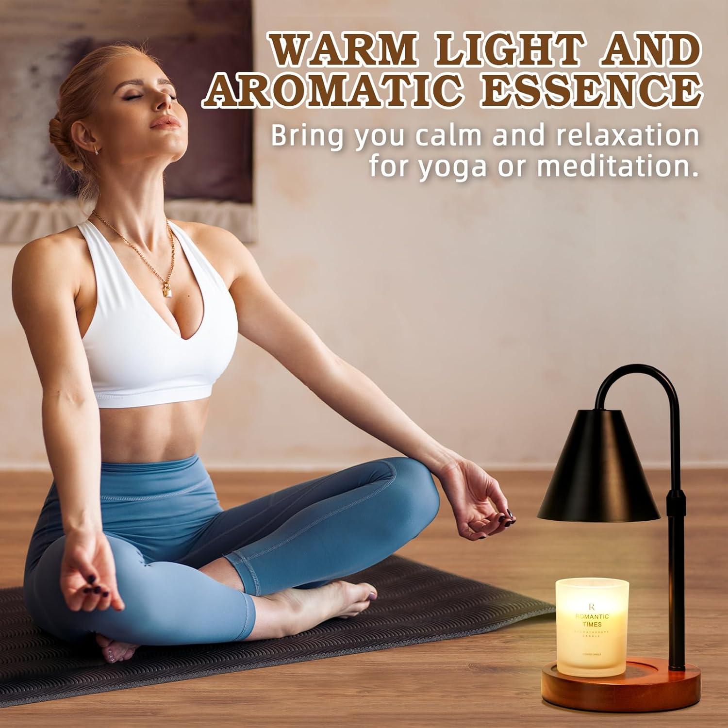 Lámpara Calentadora de Velas Funistree Negra con Temporizador