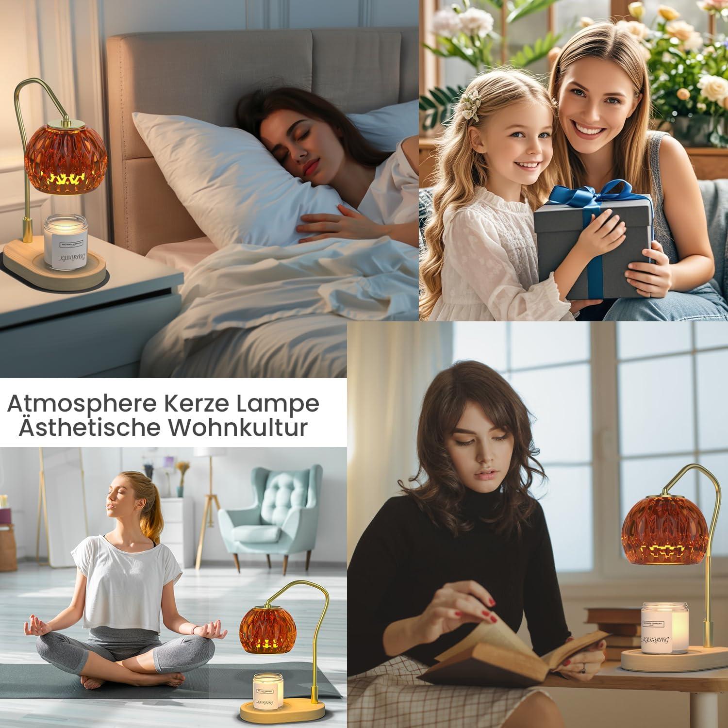 Lámpara Calentadora de Velas KJIXYUNG con Temporizador y Regulador