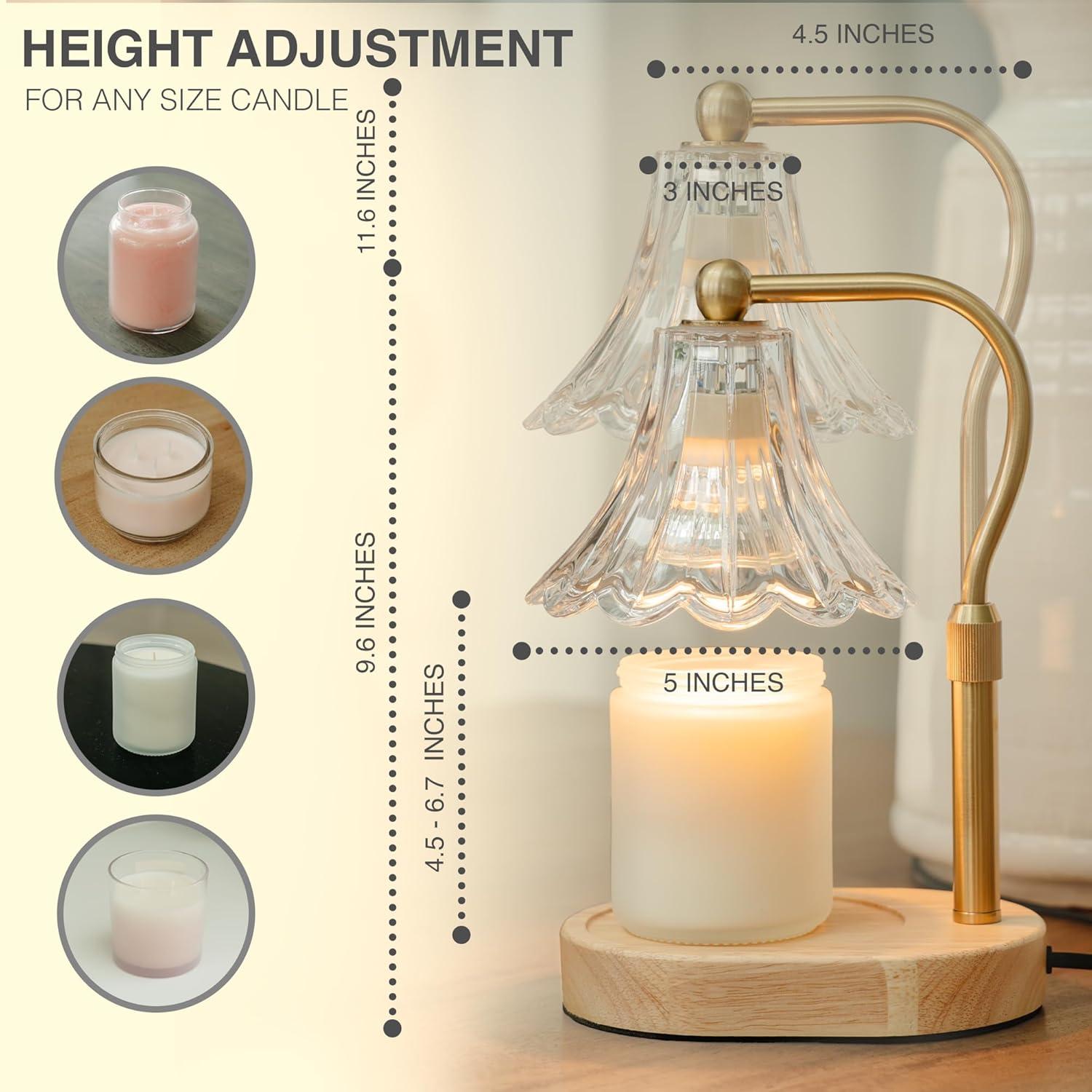 Lámpara Calentadora de Velas Vintage Beilong con Temporizador