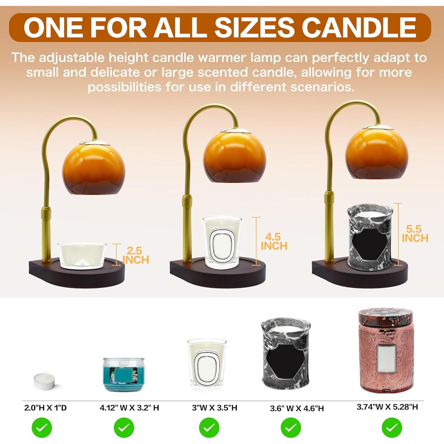 Lámpara Calentadora de Velas DALUXshop Ajustable 30cm