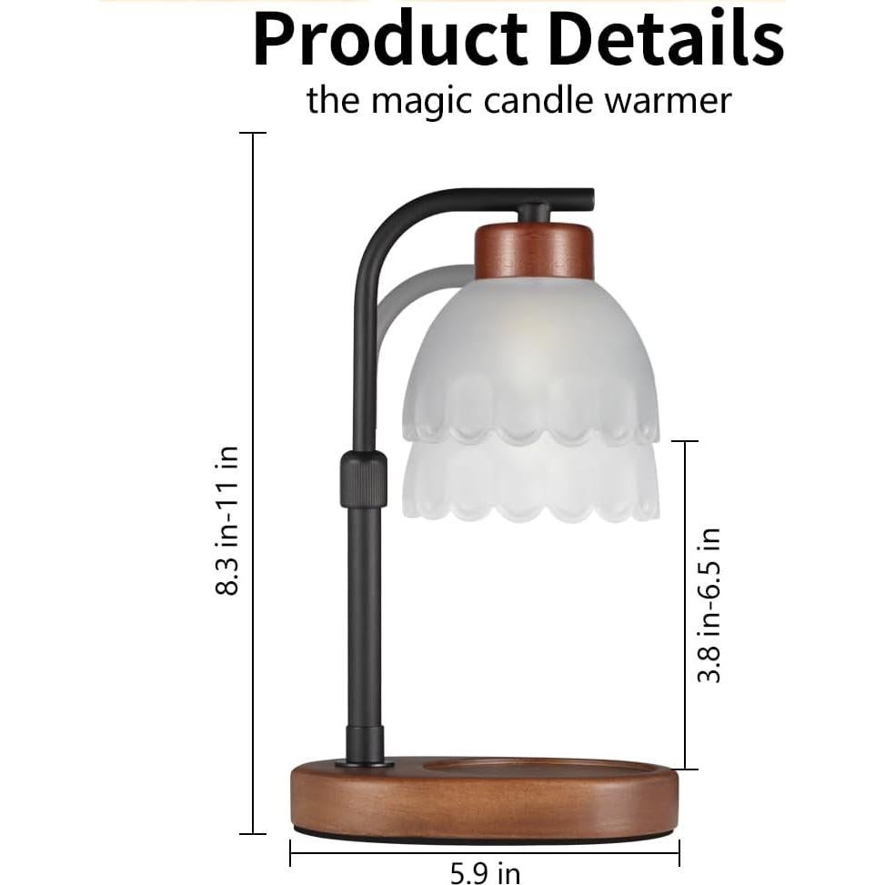 Lámpara Calentadora de Velas Copinpin 7W Regulable Gris