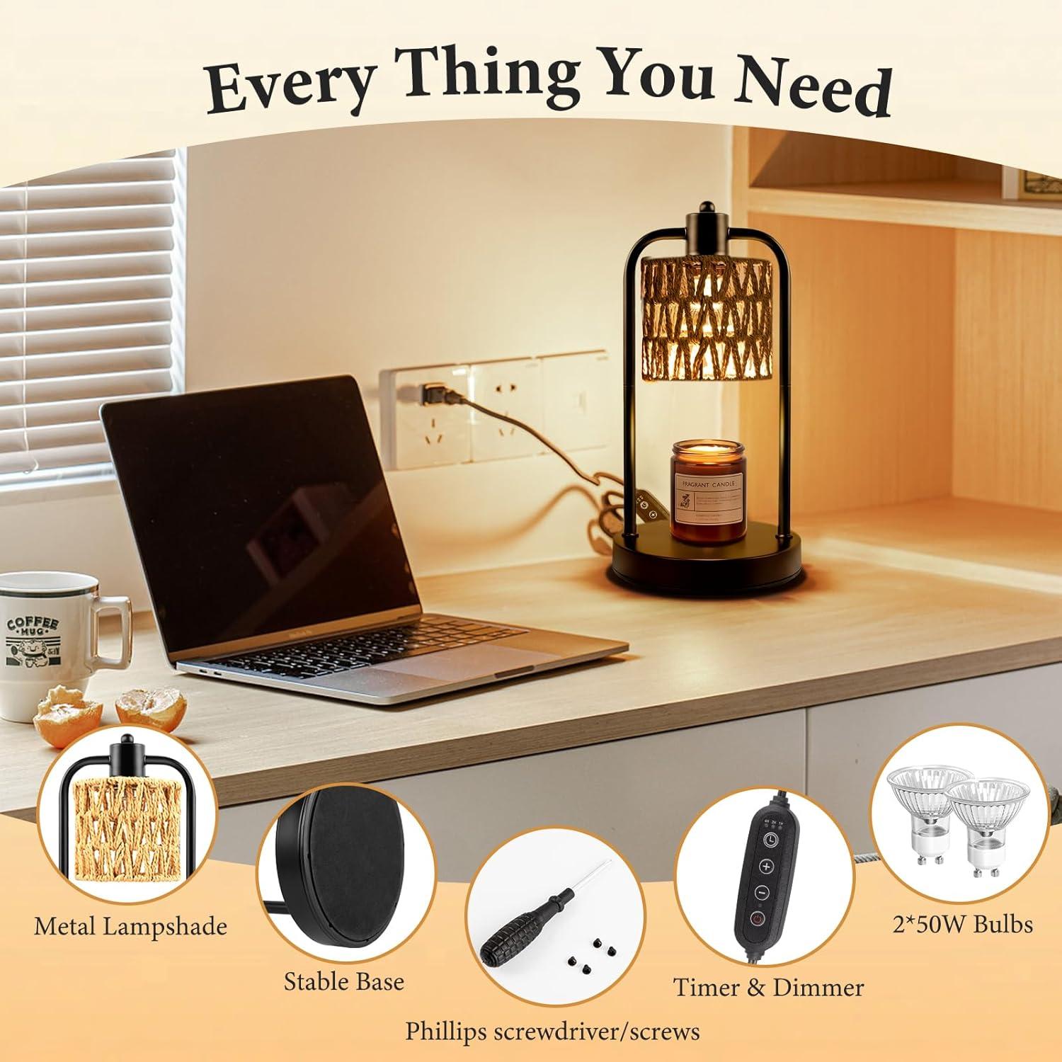 Lámpara Calentadora de Velas LZD-7 MS con Temporizador y Regulador