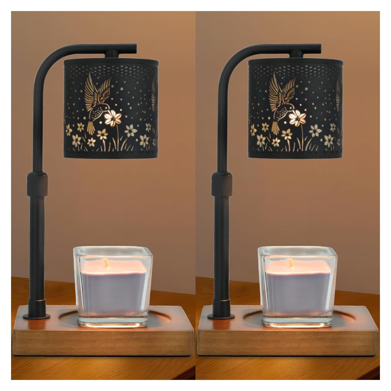 Lámpara Calentadora de Velas Eandisom 2 Paquete Negro