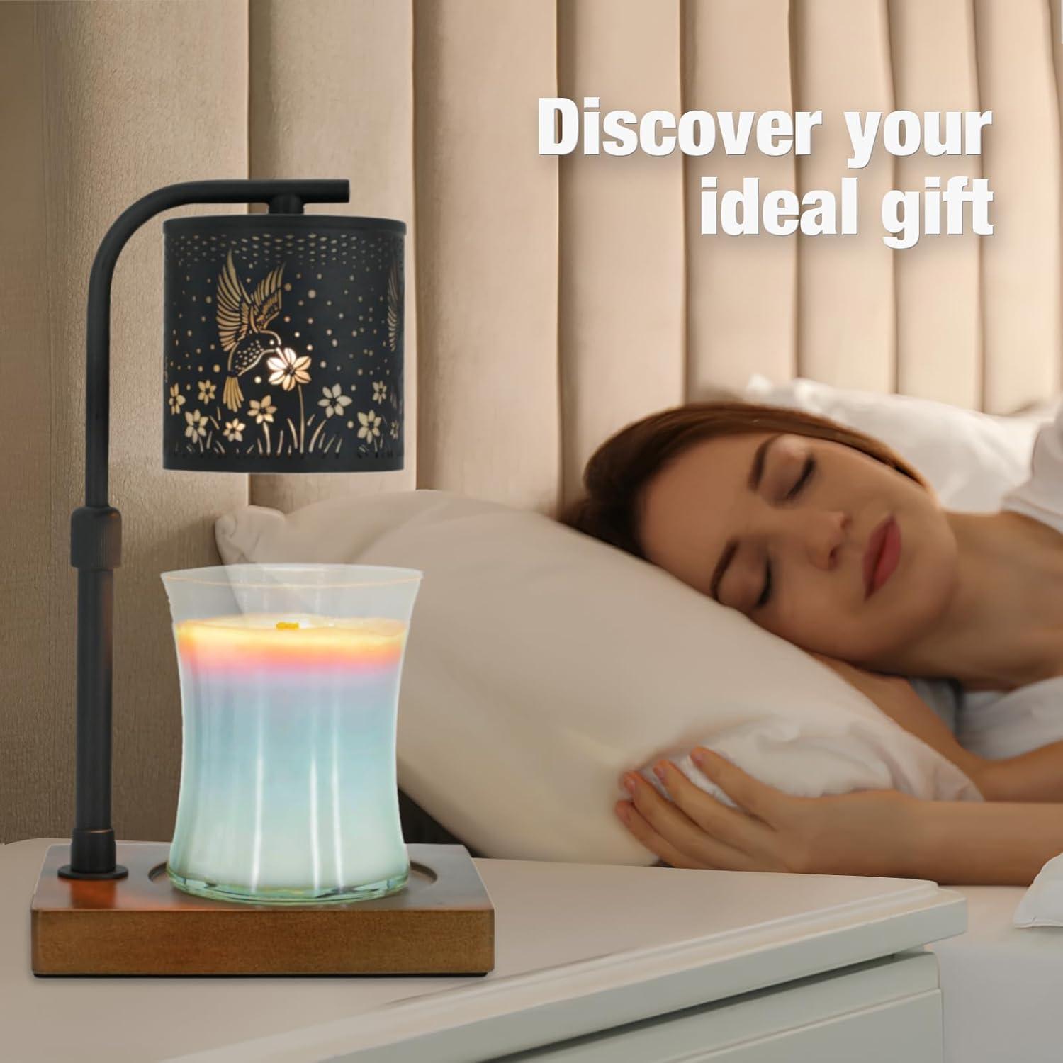 Lámpara Calentadora de Velas Eandisom 2 Paquete Negro