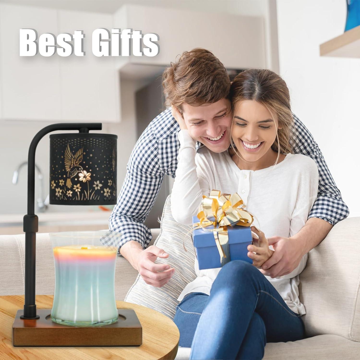 Lámpara Calentadora de Velas Eandisom 2 Paquete Negro