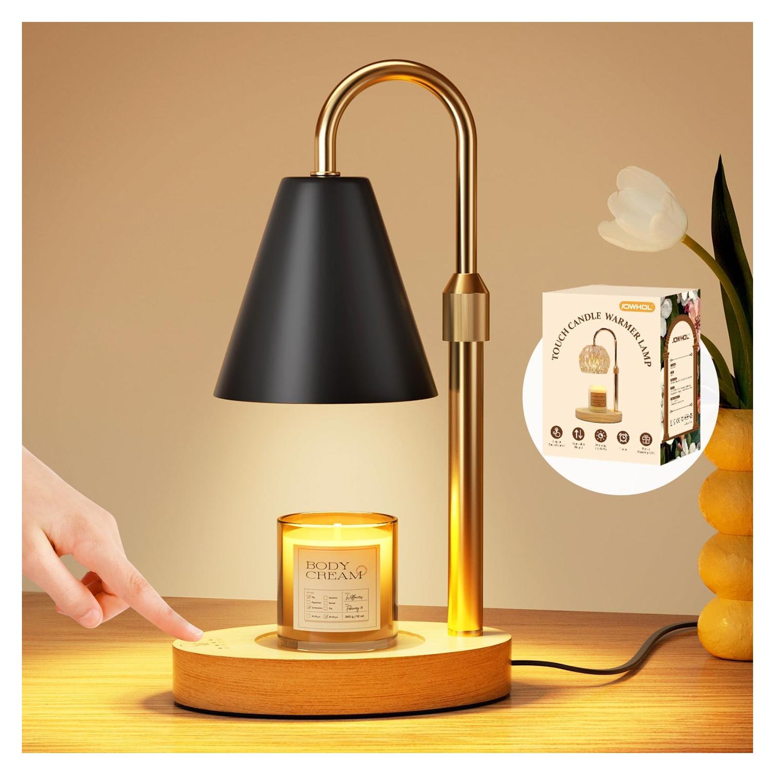 Lámpara Calentadora de Velas JOWHOL con Temporizador y Control Táctil