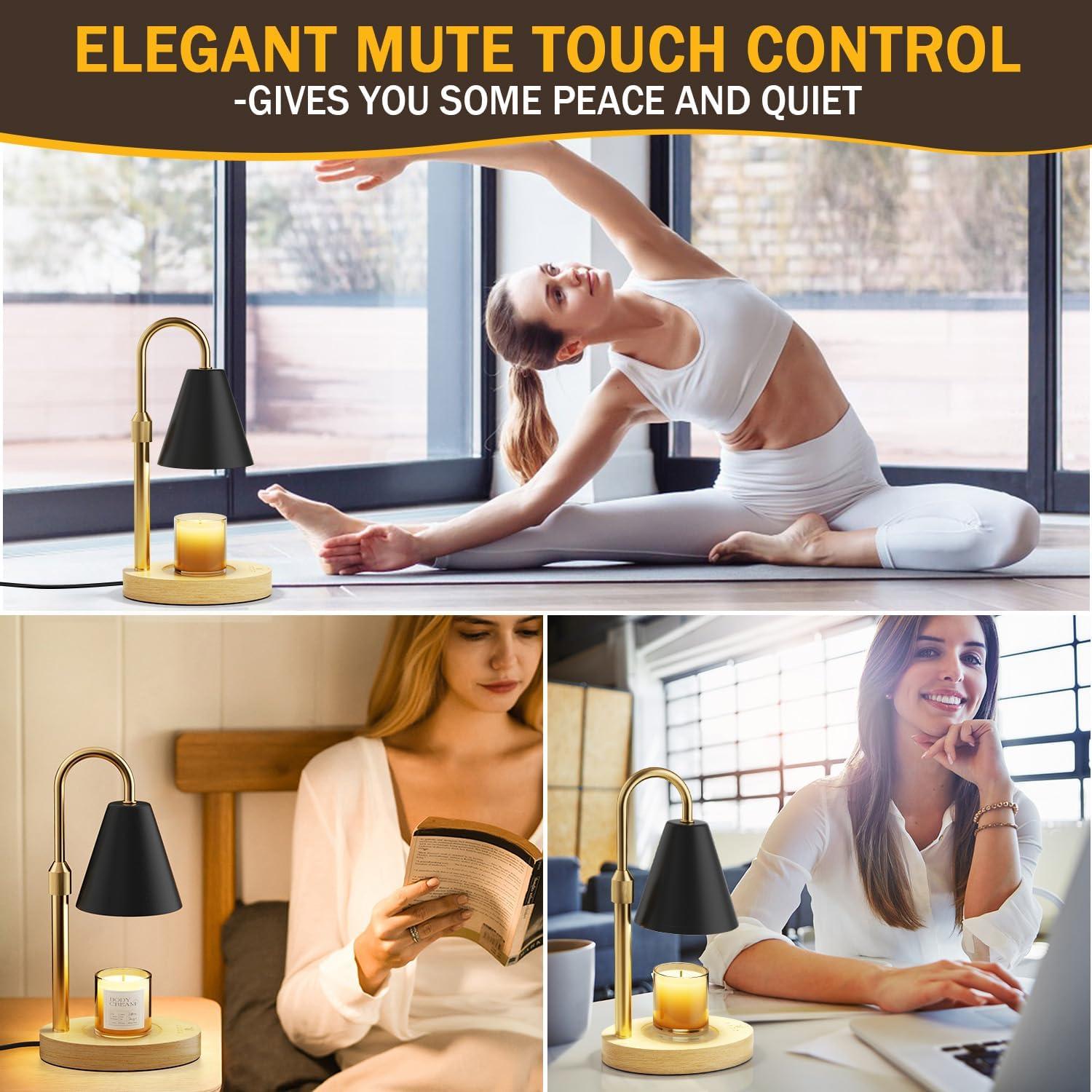 Lámpara Calentadora de Velas JOWHOL con Temporizador y Control Táctil