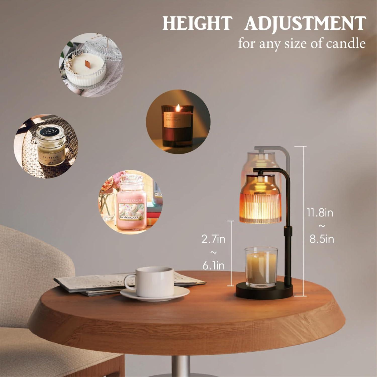 Lámpara Calentadora de Velas Showyearn Ajustable 12.4x29.9cm