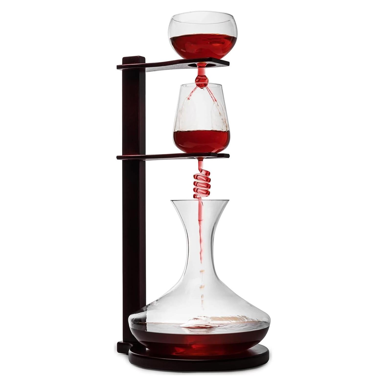 Aerador de Vino Wine Tower The Wine Savant - 3 Niveles, 2250 ml