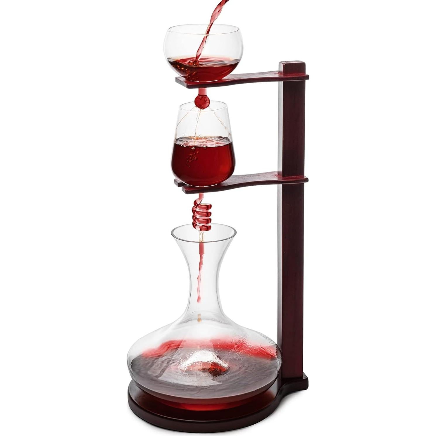 Aerador de Vino Wine Tower The Wine Savant - 3 Niveles, 2250 ml