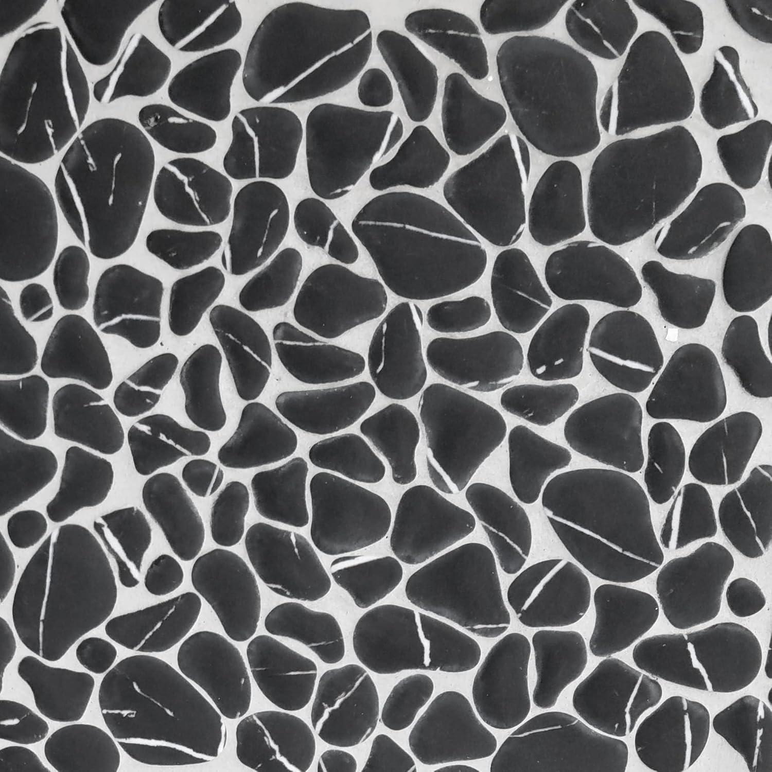 Baldosa de Guijarros Sunwings Negro Marquina 10 Hojas 0.73 m²