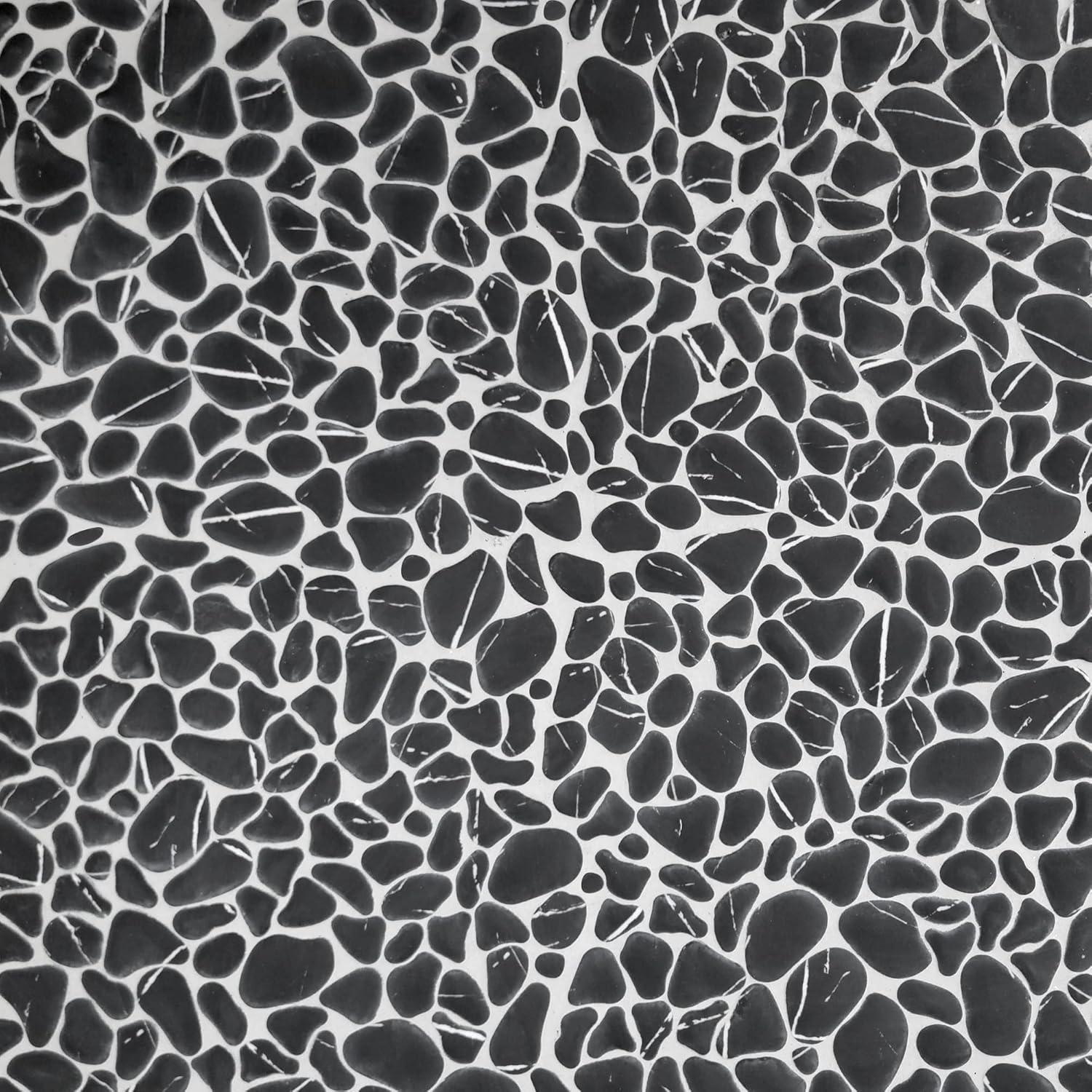 Baldosa de Guijarros Sunwings Negro Marquina 10 Hojas 0.73 m²