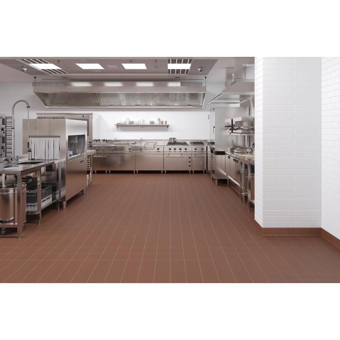 Azulejo de Cerámica Tenedos Colonial Rojo 15.24x15.24 cm - Pack de 12