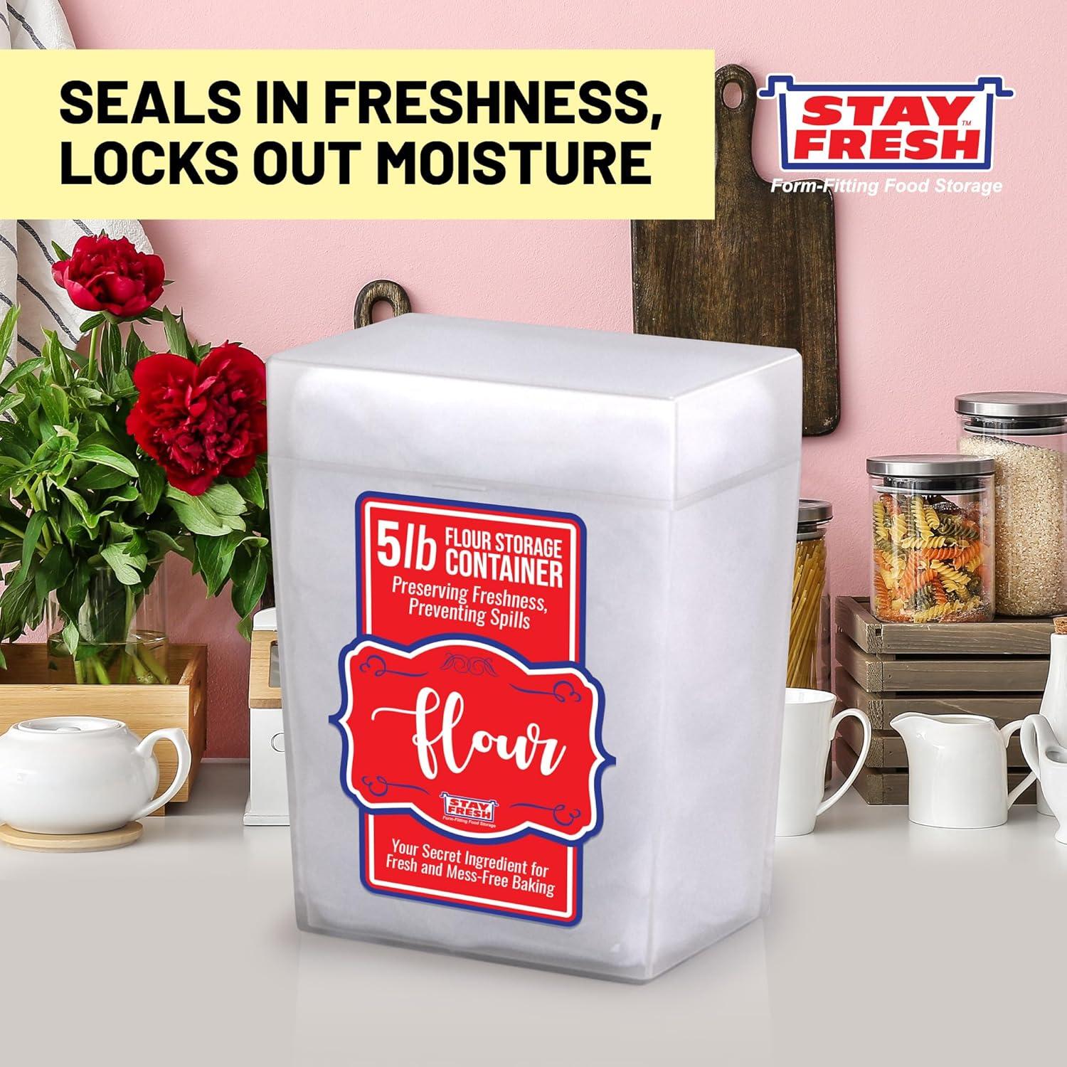 Contenedor de Almacenamiento de Harina Stay Fresh 2.27kg