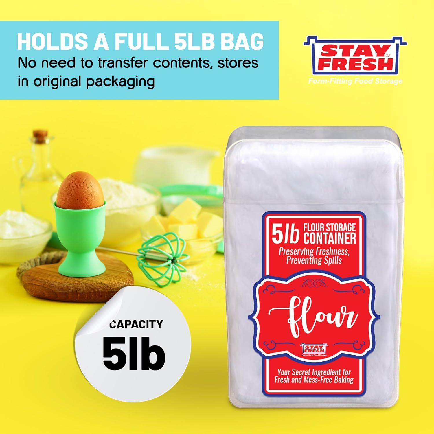 Contenedor de Almacenamiento de Harina Stay Fresh 2.27kg