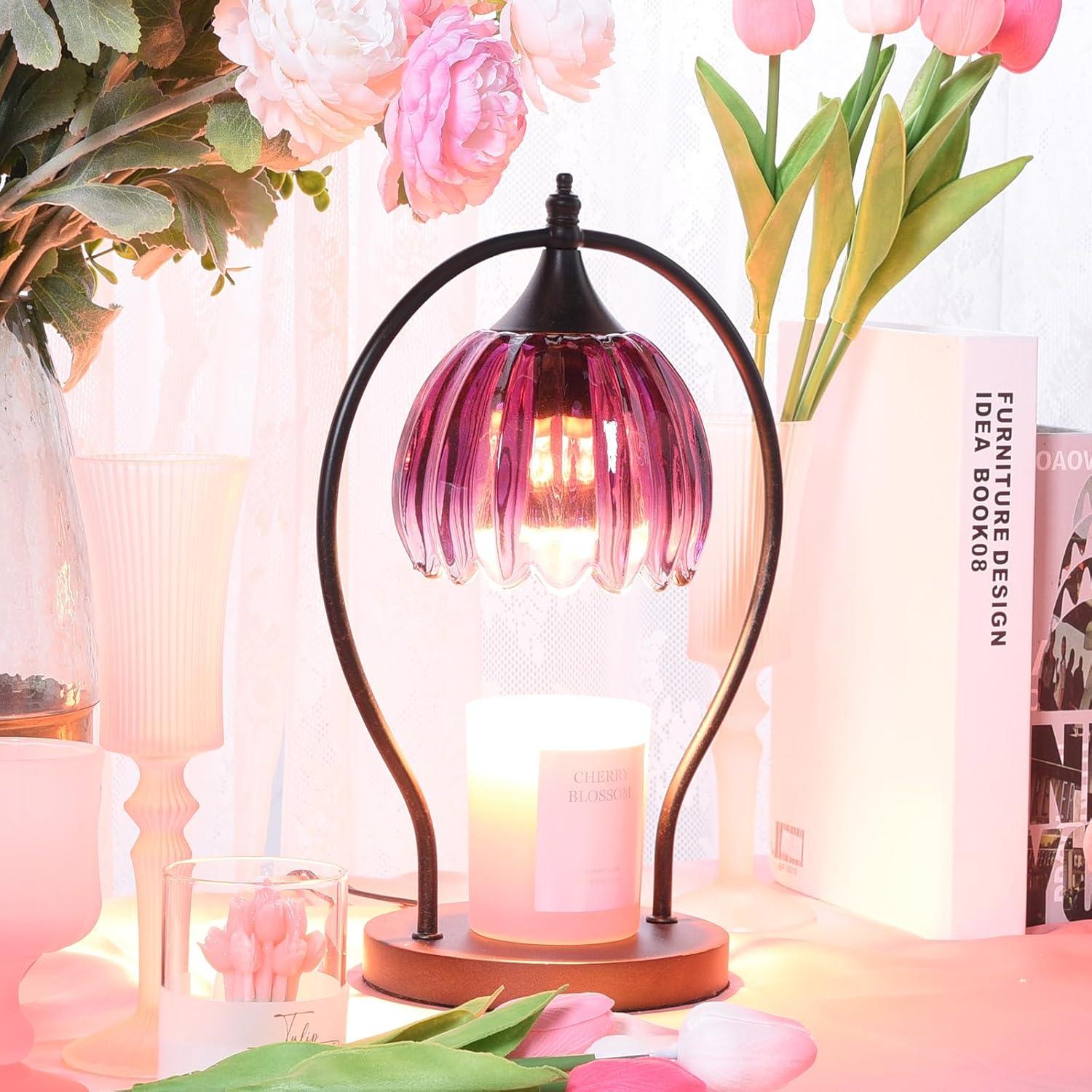 Calentador de Velas Goodbuy Regulable con Temporizador Púrpura