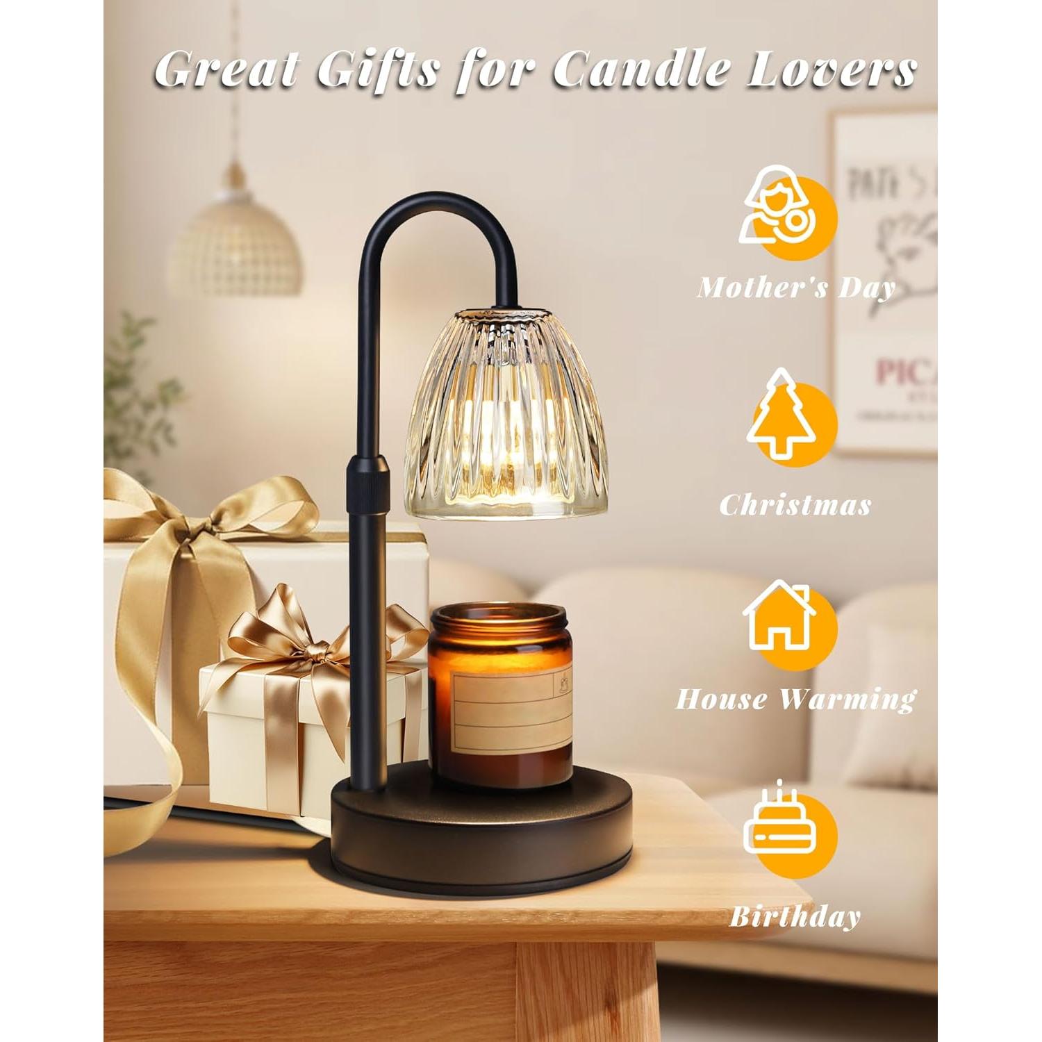 Lámpara Calentadora de Velas Linstaine Regulable con Temporizador