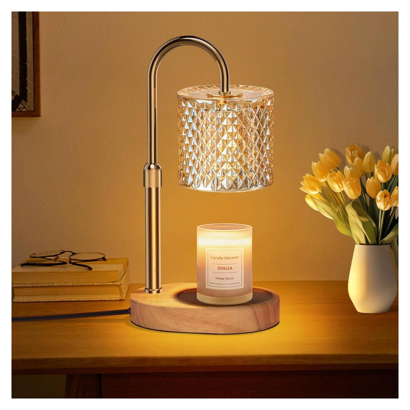 Lámpara Calentadora de Velas ZENLEA con Temporizador y Altura Ajustable