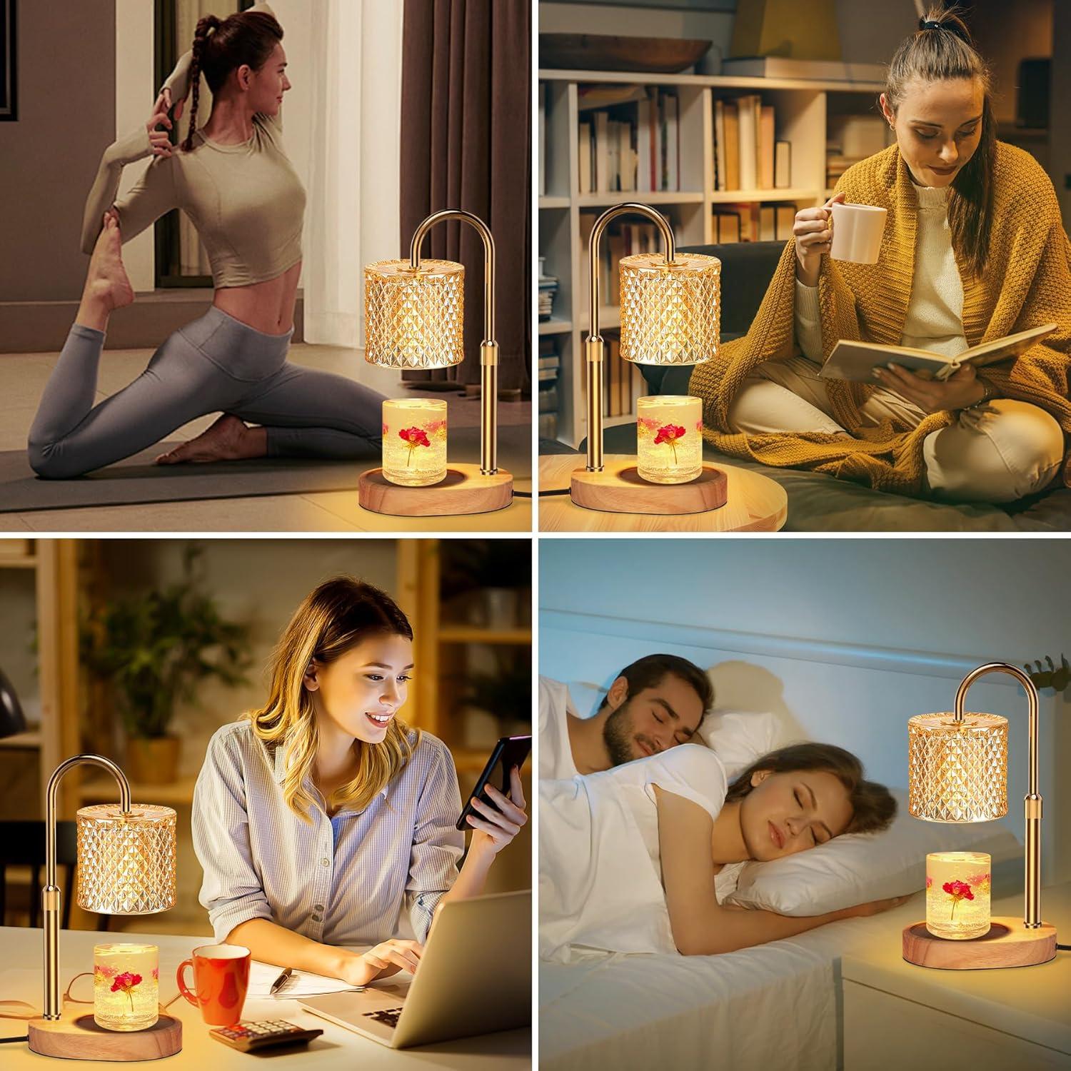 Lámpara Calentadora de Velas ZENLEA con Temporizador y Altura Ajustable