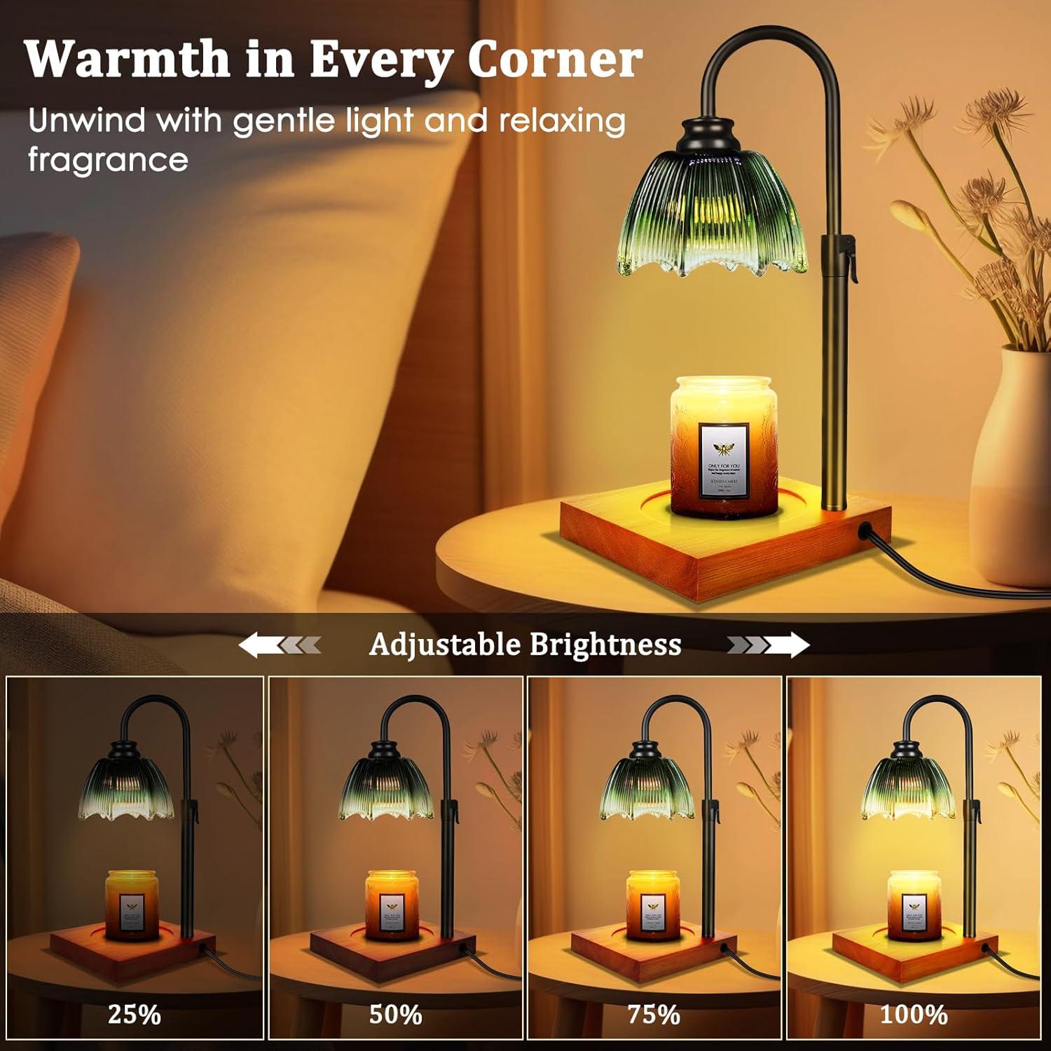 Lámpara Calentadora de Velas YGS-Tech con Temporizador y Regulador