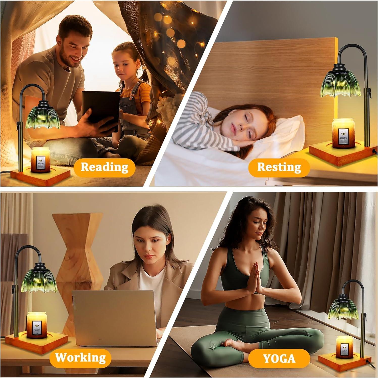 Lámpara Calentadora de Velas YGS-Tech con Temporizador y Regulador